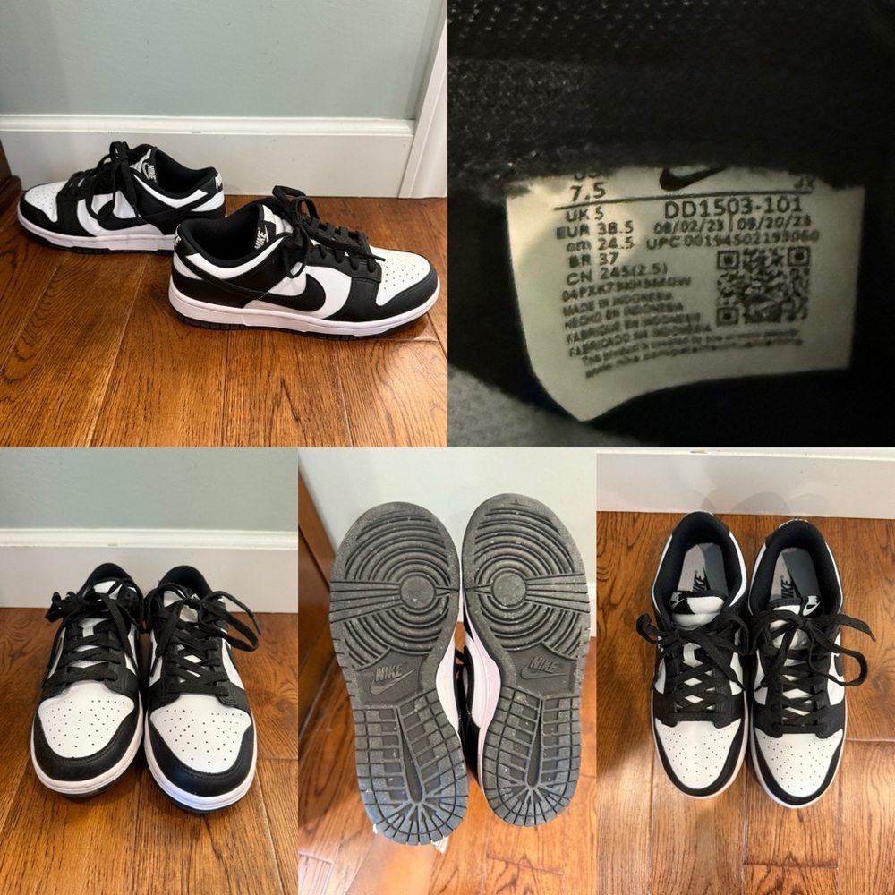 Nike Classic Black and White Low-Top Sneakers